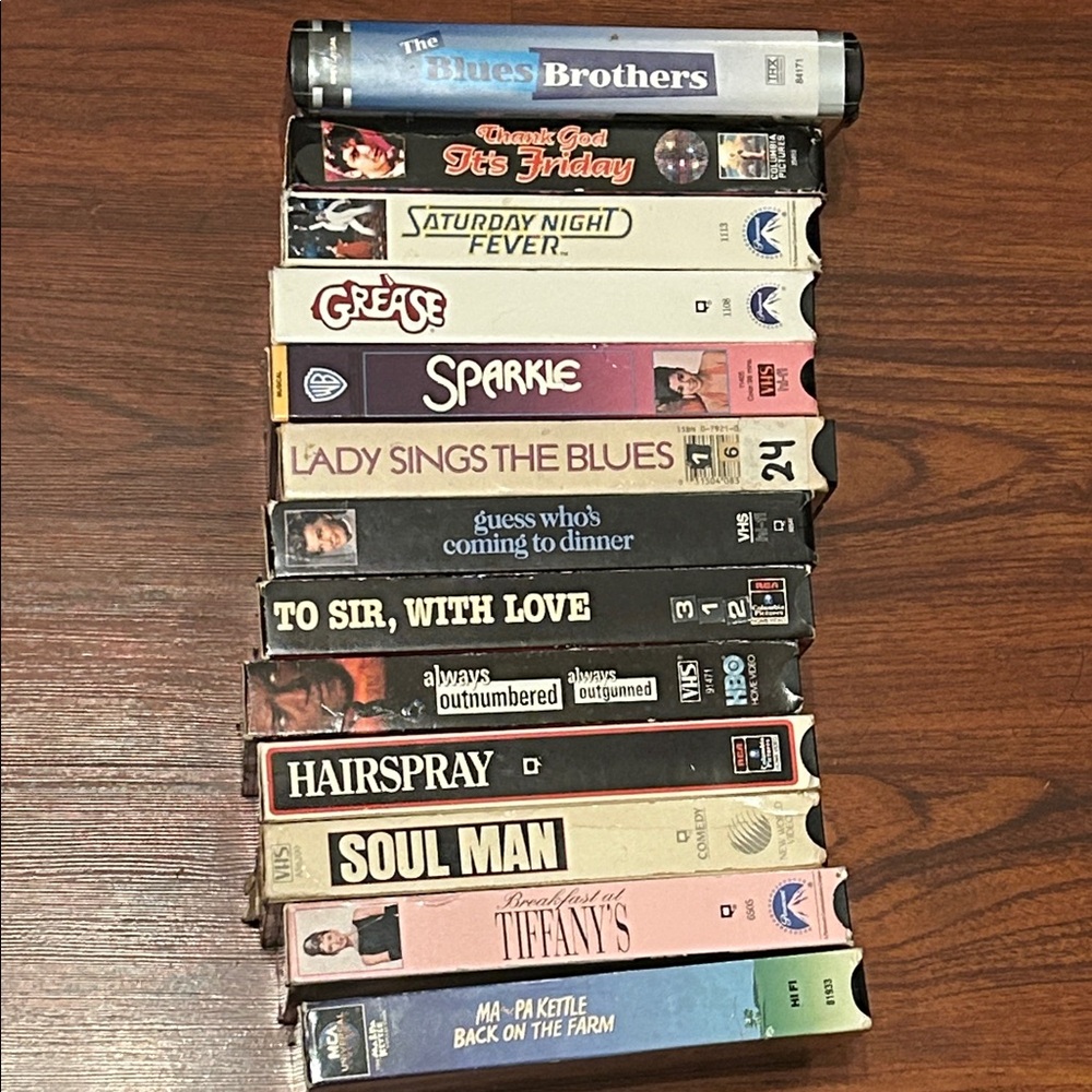 VTG 70’s80’s Black Cinema/Various VHS Lot of 13 Collectibles